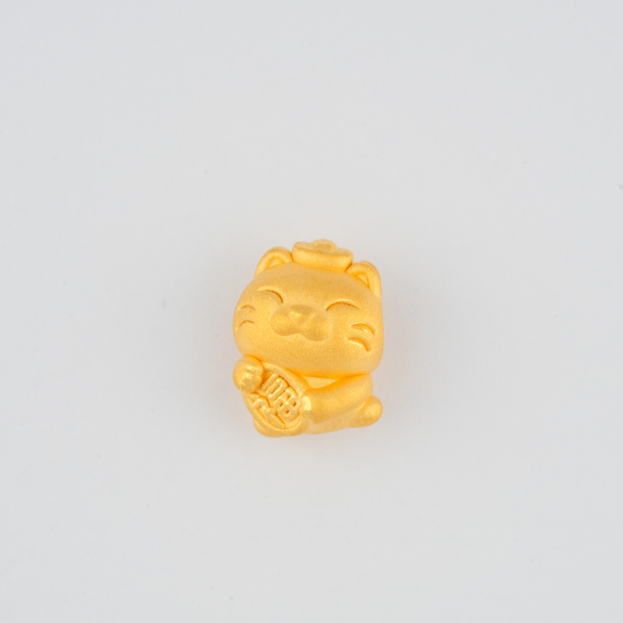 999/24K Gold Charm Cute Cat PGJH181907